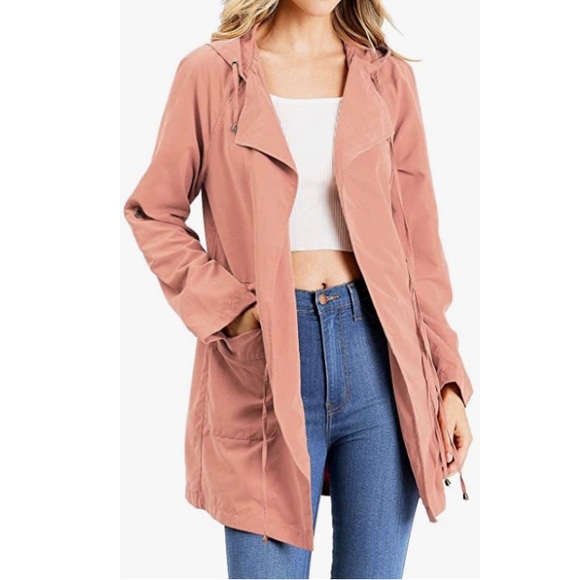 Love Tree Jackets & Blazers - Love Tree Lightweight Trench Coat Blush Size Large